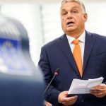 Viktor Orbán, during his counter-reply this Wednesday in the plenary session of the European Parliament in Strasbourg