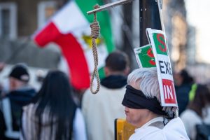 Demonstration against Iran executions, in London