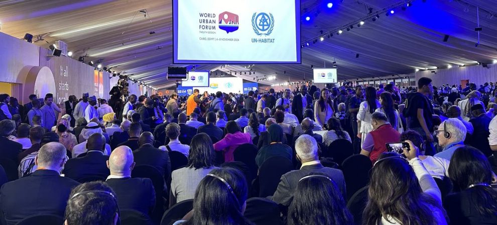 Participants at the opening ceremony of the World Urban Forum in Cairo.