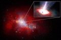 Astronomers discover the most voracious black hole in the early Universe