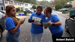 Image of some of the organization's volunteers "My People" has been mobilizing in recent months to promote the Latino vote in Georgia.