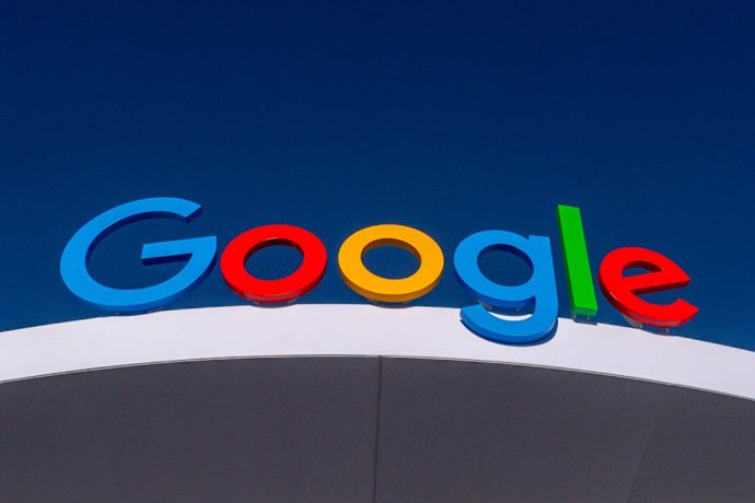 File - FILED - 09 January 2024, US, Las Vegas: The Google logo can be seen on the Internet company's pavilion at the CES technology trade fair. Photo: Andrej Sokolow/dpa