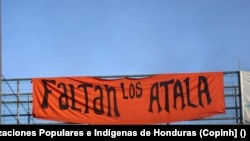 Protests in Honduras over the murder of Berta Cáceres. [Fotografía de Consejo Cívico de Organizaciones Populares e Indígenas de Honduras (Copinh]