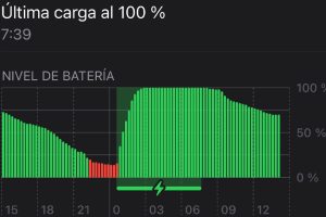 Charging the battery of an iPhone with iOS 18.