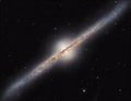 Hubble shows a spiral galaxy from the side