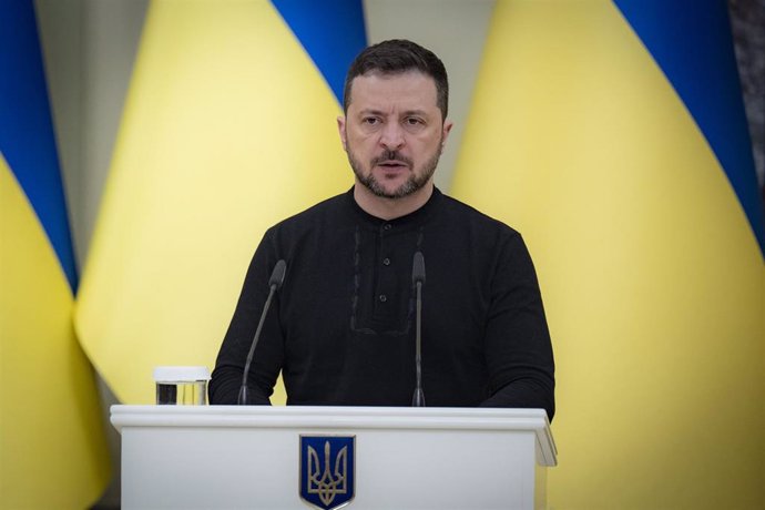 The president of Ukraine, Volodymyr Zelensky.