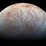 The bewildering and fascinating surface of Jupiter's icy moon Europa appears in this newly reprocessed color view, made from images taken by NASA's Galileo spacecraft in the late 1990s.