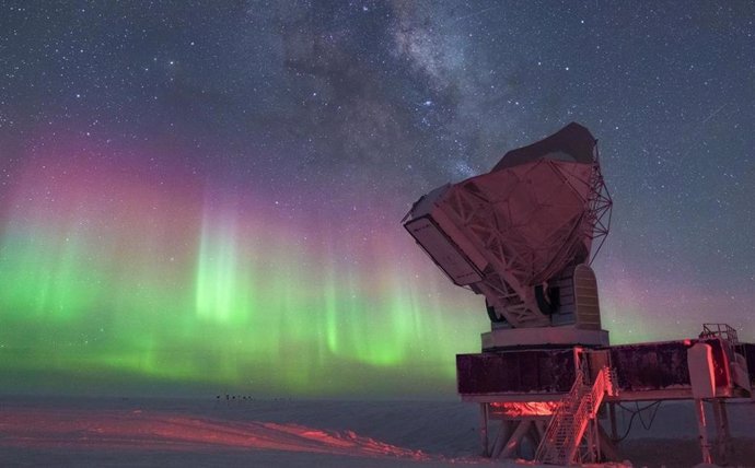 A new study uses data collected by the South Pole Telescope, above, to deepen our understanding of how the universe was born and evolved.