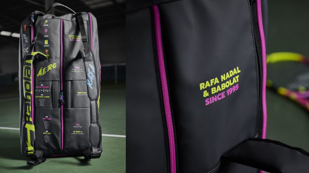 Rafa Nadal's last tennis bag with all his records: '300 kilometers of worn strings'