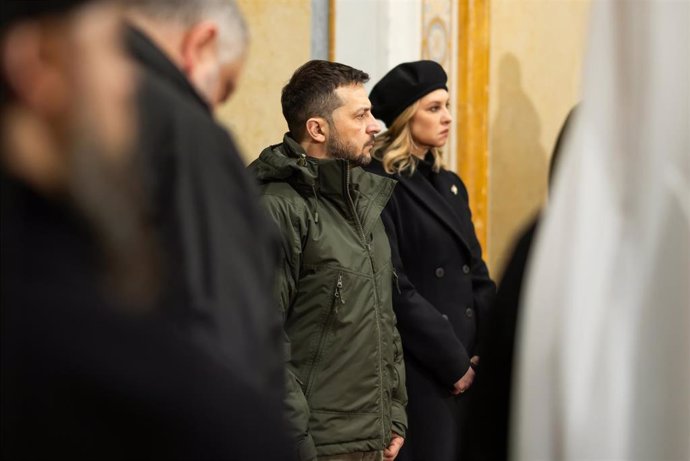 Ukrainian President Volodymyr Zelensky and First Lady Olena Zelenska.