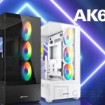 Geeknetic Sharkoon AK6 RGB. New tower with panoramic tempered glass windows and support for BTF 1