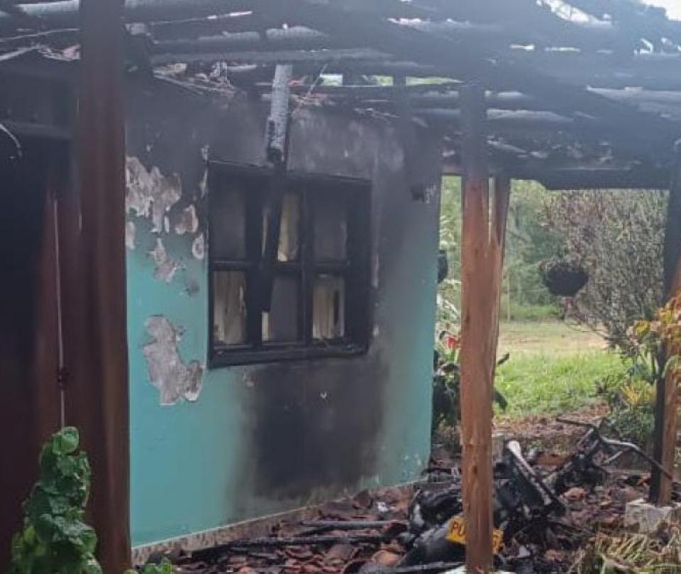 The house of the director of the Land Restitution Unit is set on fire: what is known