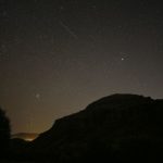 A Leonid meteorite is seen crossing the sky over Ankara, Türkiye, in 2020.