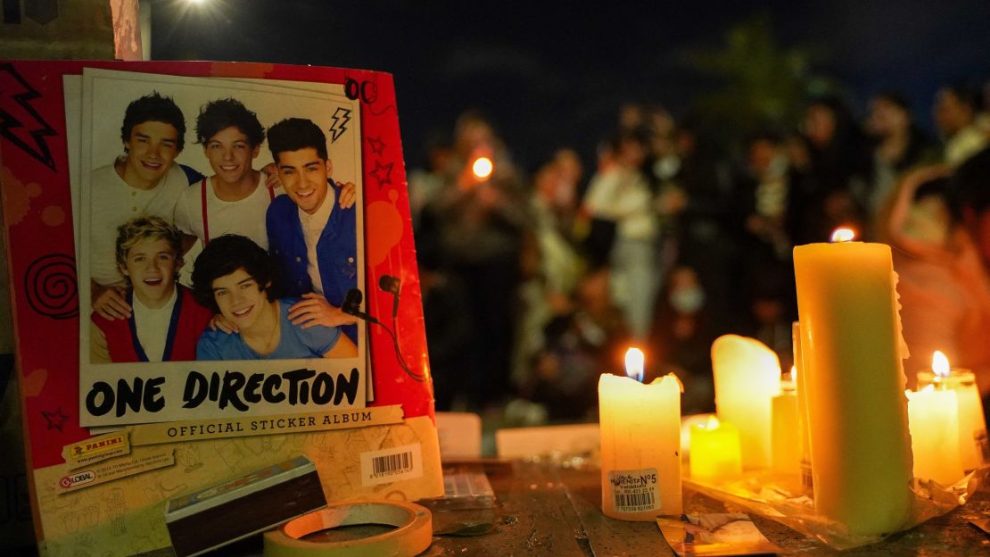 Altar in honor of the singer Liam Payne in Buenos Aires, Argentina