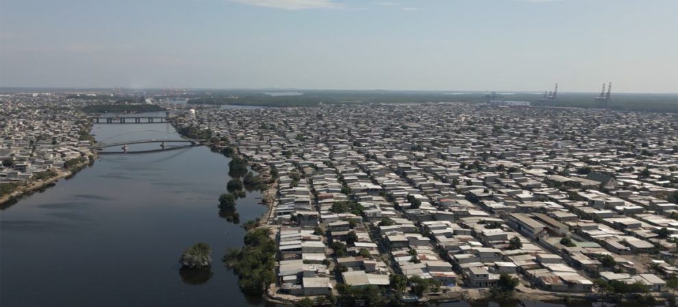 Panoramic of Guayaquil, Ecuador.