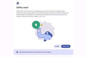 Google Chrome Safety Reset