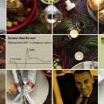 Cutlet with data and arguments for Christmas meals in the opposite field