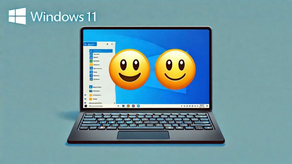 Easier access to emojis: Windows 11 will include a special button on the taskbar