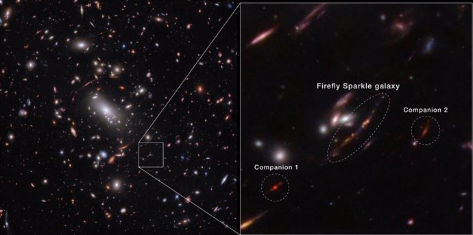 Location of the Firefly Spark galaxy