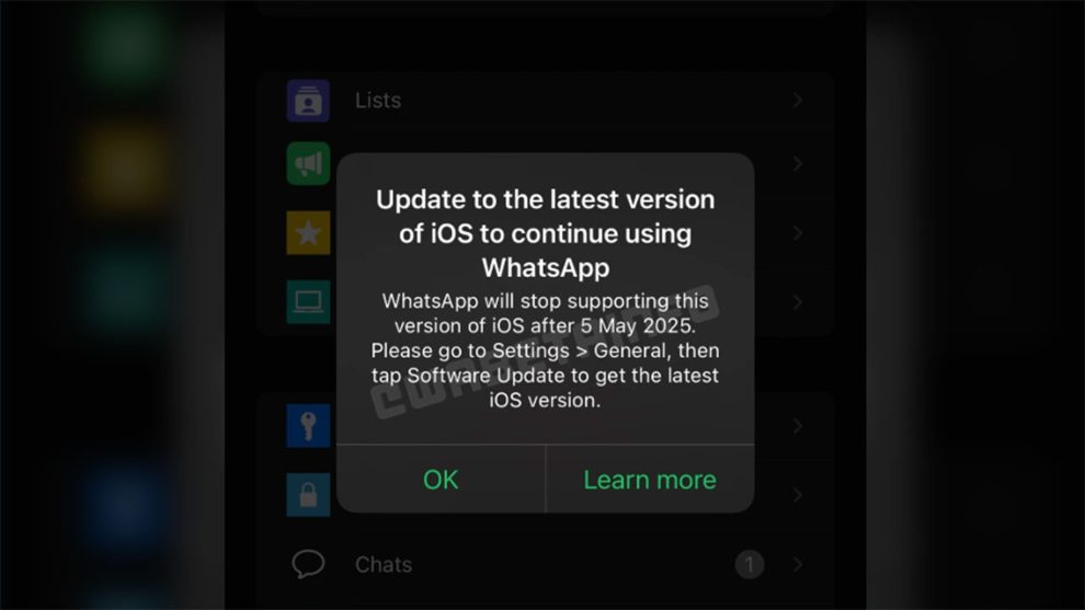 Goodbye to WhatsApp on all these iPhones: the messaging application will no longer be available very soon