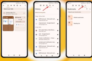 Google experiments with dedicated panels on Android to make bookmarks and history more accessible on Android