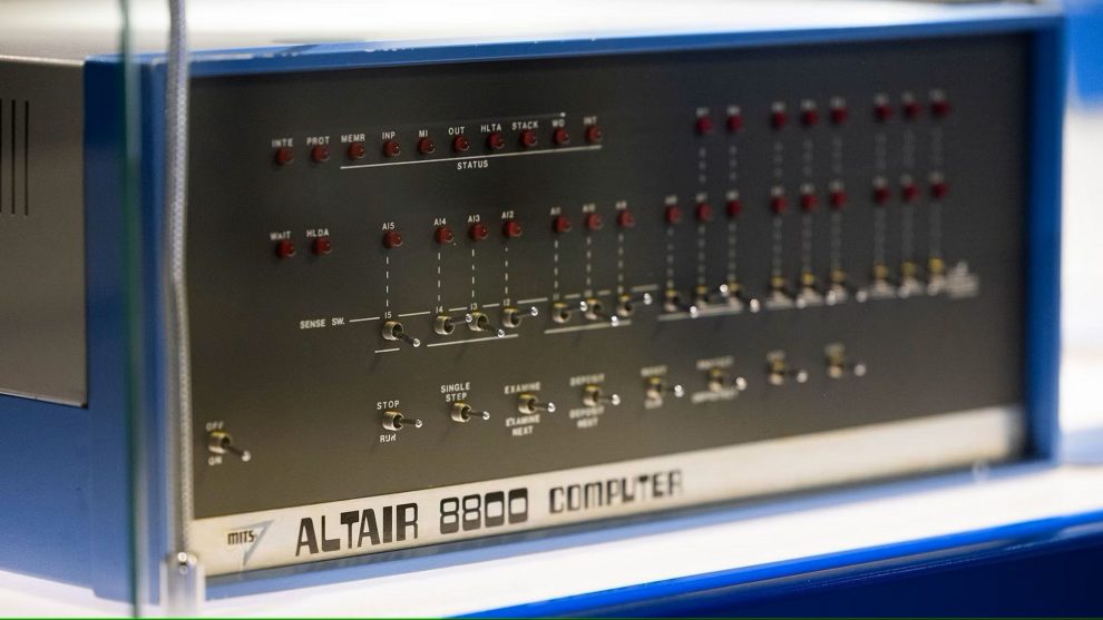 Altair 8800 computer with Intel 8080 processor