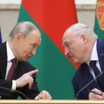 Vladimir Putin and Alexander Lukashenko.