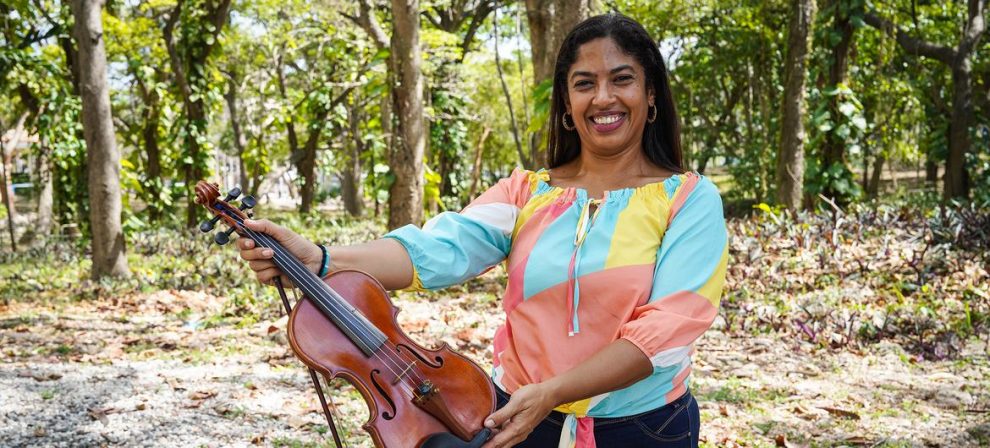 Marisol Luna, 49, is a violinist from Caracas determined to keep the music of her land alive.