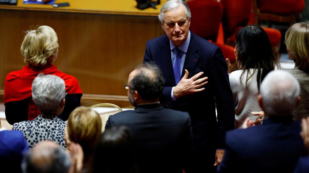 Michel Barnier presents his resignation to Macron as Prime Minister of France after losing the motion of censure