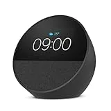 New Amazon Echo Spot (2024 model) | Smart alarm clock with quality sound and Alexa | Black