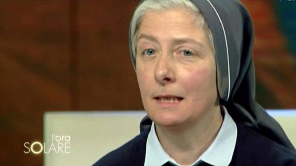 Sister Anna Donelli, the nun who acted as an intermediary and who has been arrested in an operation against the Calabrian mafia