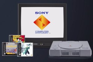 PlayStation video game console and three popular games