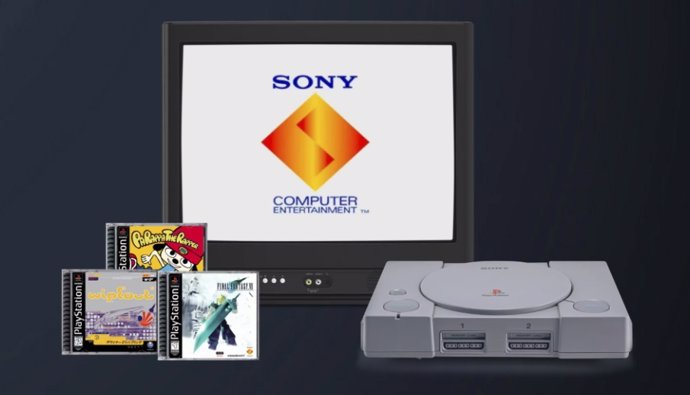 PlayStation video game console and three popular games