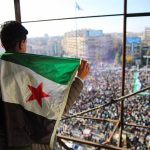 A demonstration in the city of Aleppo to celebrate the fall of Bashar al Assad's regime in Syria (file)