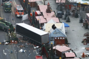 Archive image of the jihadist attack committed in 2016 by a Tunisian at a Christmas market in Berlin.