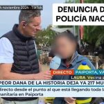 The National Police opens a file on the agent who made statements "racists" and "violent" on Telecinco from Paiporta