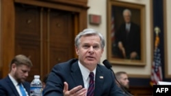 FILE - FBI Director Christopher Wray appears before the House Judiciary Committee on Capitol Hill in Washington, DC, July 24, 2024.