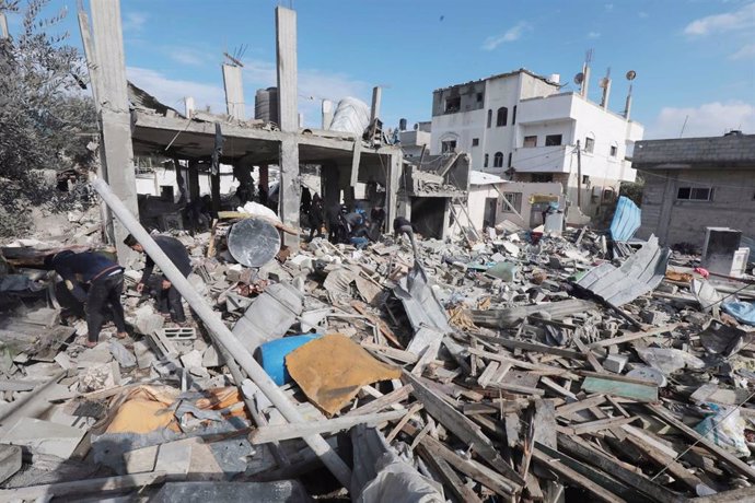 Archive - Ruined buildings in the Gaza Strip