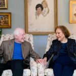 The Carters at their Plains home in June 2021. In 2019, they became the longest-serving presidential couple in history.