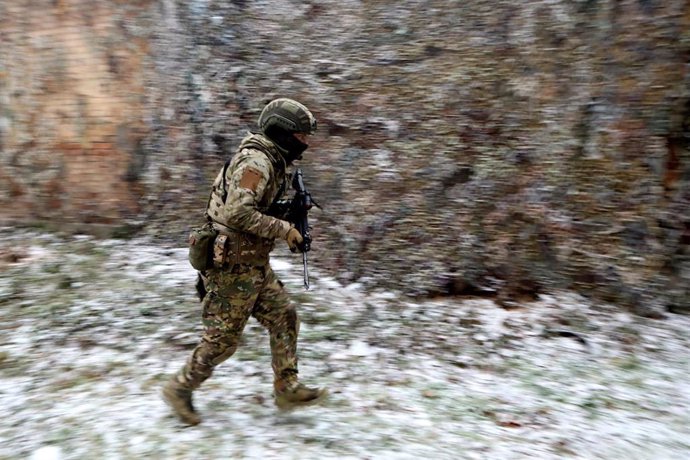 Archive image of a serviceman of the Ukrainian Armed Forces