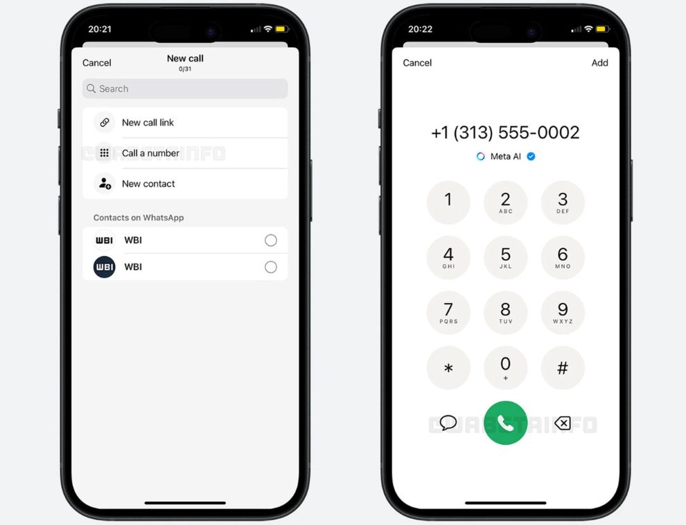 WhatsApp for the iPhone will soon have its own call dialer and this is what it looks like