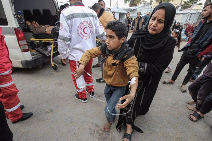 Palestinians injured in the Gaza Strip