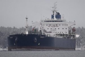 Image of the cargo ship 'Ealge S', suspected of having damaged submarine cables in the Baltic Sea