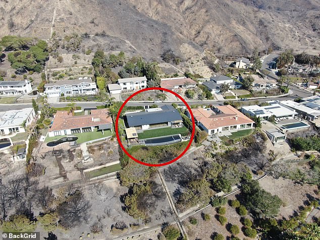 Matthew Perry's old $8.55million mansion has survived the Pacific Palisades fire as the devastation in LA continues. The Friends star tragically died at the property in October 2023