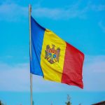 File - Image of a flag of Moldova