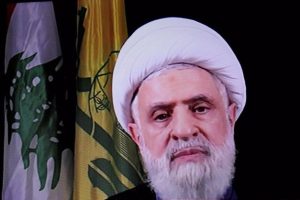 File - Hezbollah Secretary General Naim Qassem