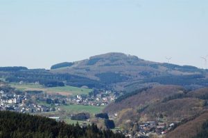 Mount Errersberg in the Eifel mountains of Germany