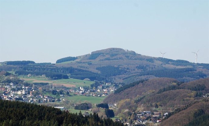 Mount Errersberg in the Eifel mountains of Germany