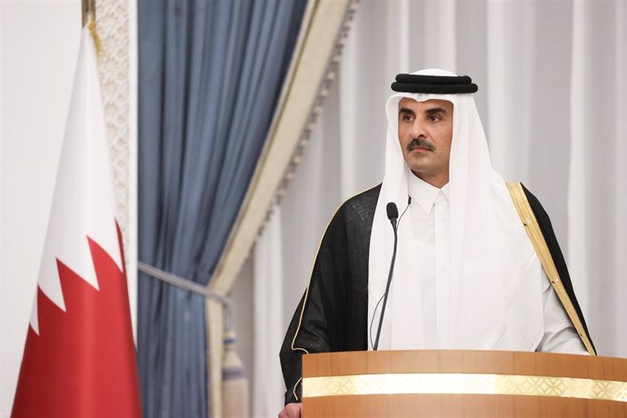 File - Sheikh of Qatar, Tamim bin Hamad al Zani