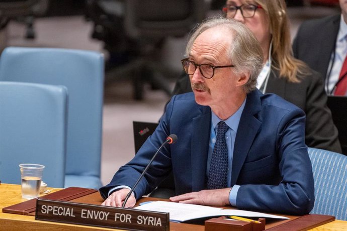 File - File image of United Nations special envoy for Syria, Geir Pedersen